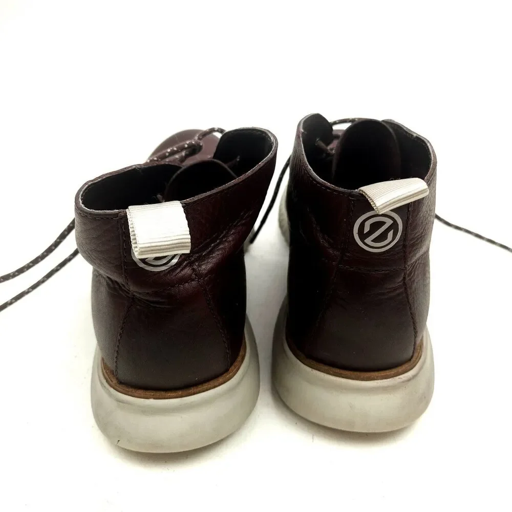 Cole Haan Boots Men 9.5 M Chukka Leather Brown 2.Zerogrand Ankle Lace Shoes